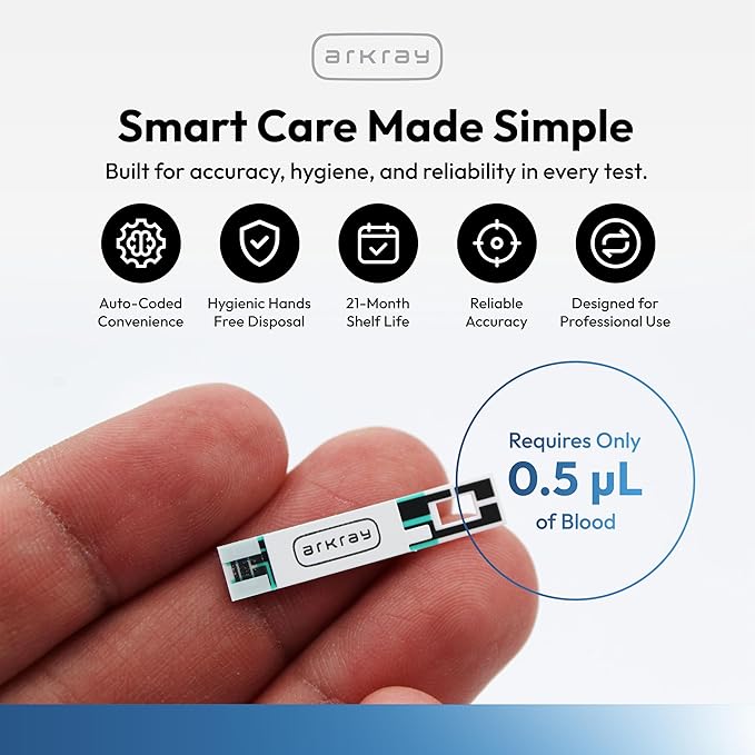 Assure Platinum Blood Glucose Test Strips – No Coding Required, 0.5 Microliter Sample, Accurate & Fast 7-Second Results, Compatible with Assure Platinum Blood Glucose Meter, 50 Count