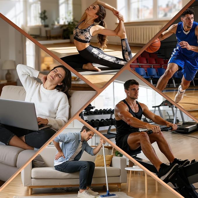 16 Head Massage Gun for Athletes, Deep Tissue Percussion Massager with 9 Modes & Levels - Portable Muscle Pain Relief for Back, Neck, Shoulders, Legs & Full Body