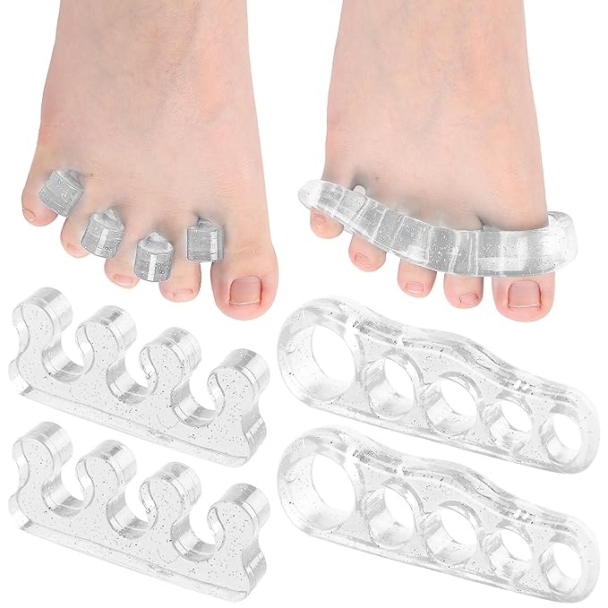 Dr. JK- ToePal Gel Toe Separator, 4 Pairs, Toe Spacers, Bunion Corrector