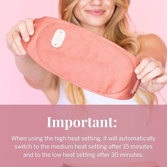Pixie Period Heating Pad for Cramps - Thinnest Wearable Heating Pad for Feminine Care - Unnoticeable Under Clothes - Best Portable Pain Relief Heat Belt On The Market - Hours of Menstrual Pain Relief