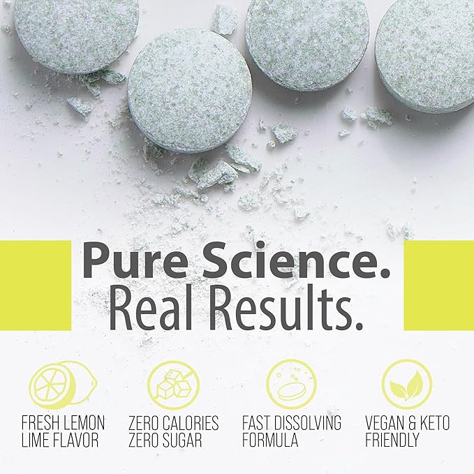 Sugar-Free Molecular Hydrogen Tablets – 60 Count – 12 PPM Hydrogen with Magnesium – Dissolvable Tablets for Clean Hydrogen-Infused Water