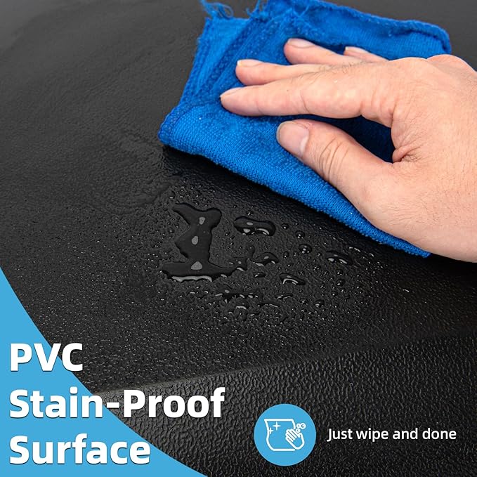 Art3d 3/4" Thick Kitchen Mats for Floor, Waterproof 20" X 32" Cushioned Comfort Mat, Anti Fatigue Mats for Kitchen, Ergonomic Standing Office Desk, Home and Garage, Black