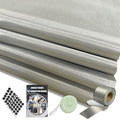 Faraday Fabric 43" W×39" L(Big 1 Yards)+1.18" W×314" L Faraday Tape, Faraday Military Grade Conductive Material