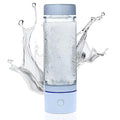 Hydrogen Water Bottle 2024 – SPE/PEM Technology Generating Up to 3000ppb Hydrogen-Rich Ionized Water for Antioxidant and Health Benefits – Environmentally Friendly PC and Glass - White