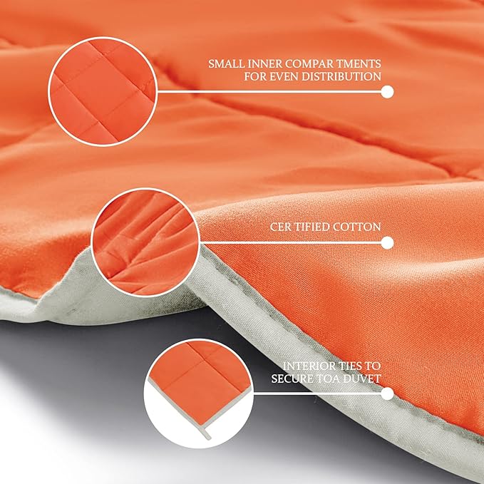 CYMULA Weighted Blanket for Adults (20lbs 60"x80" Queen Size) - Cooling Breathable Heavy Blankets for Summer Winter - Ultra Microfiber Soft Comfort Throw with Glass Beads - Gifts for Men/Women