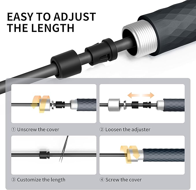 PROIRON Jump Rope Double Weighted Skipping Rope 360° Swivel Ball Bearings Tangle-Free Double Fat Burning with Aluminum Handle Heavy Jump Rope for Endurance Weight Lose Crossfit MMA Cardio & Workouts