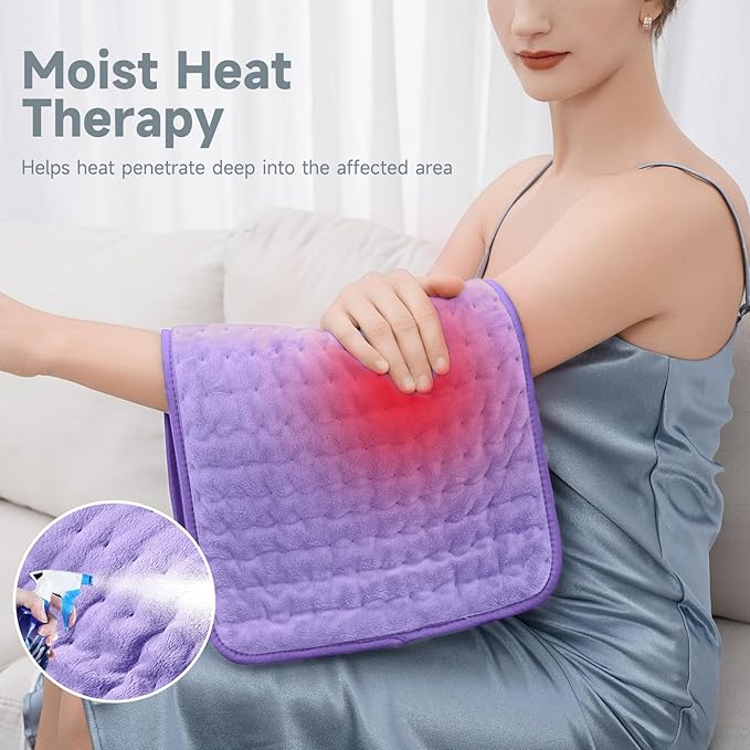 Heating Pad for Back Pain Relief & Cramps, KOT Heating Pads with Auto Shut Off Large, 6 Heat Settings Electric Heated Pad, Mothers Day Gifts for Mom Women, 12" x 24"
