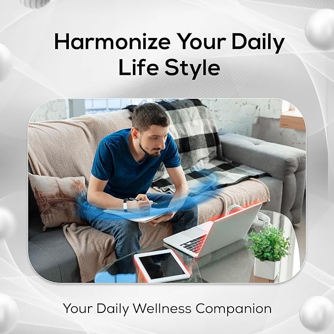 EMF BodyBand Plus+ Bracelet - Holistic Wellness Harmonizer Wristband for Men and Women (Black)