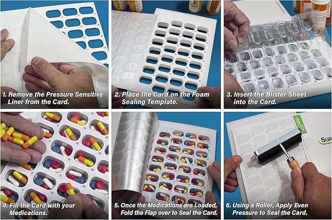 SureMed 31-Day Multi-Med Blister Card Sealing Foam