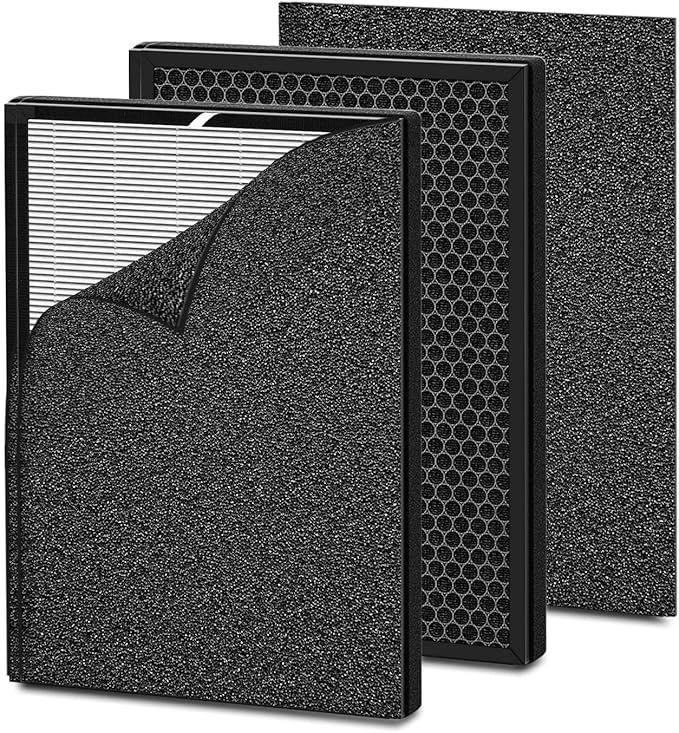 Air Filter Compatible with HEAPETS MPHELW-P339 Air Purifier,3-in-1,H13 Filter 3-Stage Filtration,2PACK
