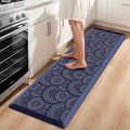Mattitude 4/5 Inch Kitchen Mat, 17.3x59in Heavy Duty Ergonomic Comfort Foam Standing Desk Mat, Waterproof Non-Slip Standing Mats and Rugs for Kitchen, Office, Blue