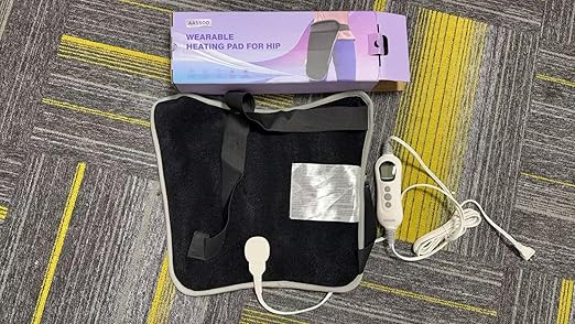 Graphene-Infused Hip Heating Pad for Sciatica Pain Relief - Heated Wrap for Lower Back, Buttocks, Thighs – Large Size Electric Heat Pad with Auto-Off (18.5”×16”)