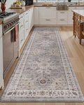 LUMI Anti Fatigue Kitchen Mat, Waterproof & Stain-Resistant Cushioned Standing Mat, Non-Slip Comfort Rug for Kitchen, Sink, Laundry, Home Office, 24" x 87", Grey