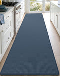DEXI Kitchen Floor Mats Cushioned Anti Fatigue, 23x94, Large Long Standing Runner Rug Waterproof, Comfort Memory Foam Padded for Front Sink Laundry, Navy