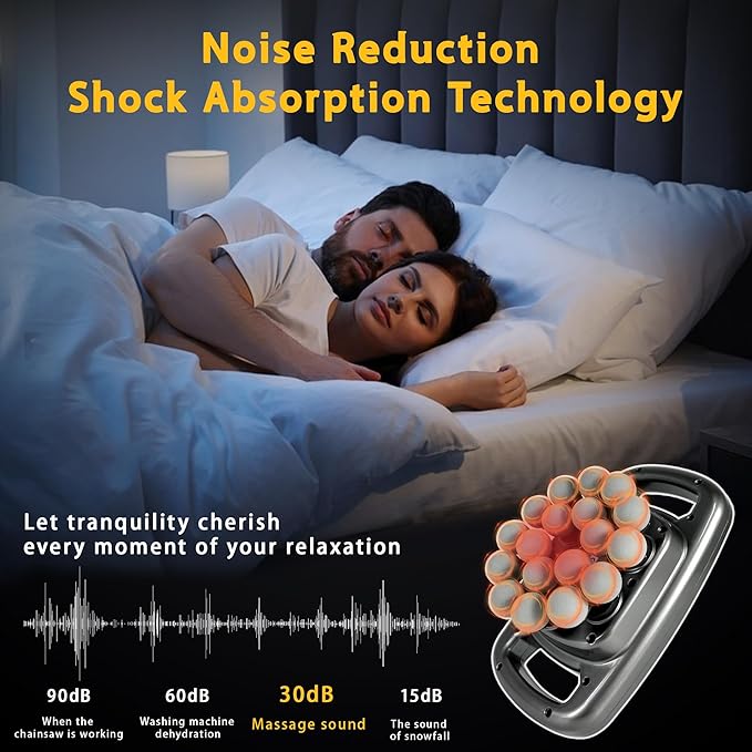 18 Head Massage Gun Set, Deep Tissue Percussion Massager 9 Modes 9 Intensities, Massage Gun for Legs, Shoulders, Back, Body Muscle Pain Relief, Massage Gun Deep Tissue