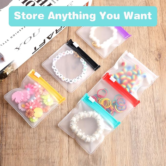 12Pcs Pill Pouch Bags Zippered,Pill Pouch Set,Travel Medicine Organizer,Reusable Baggies Clear Plastic Self Sealing Medicine Bag,for Pills and Small Items(Multicolor)