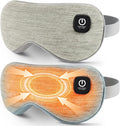 Heated Eye Mask - Cordless Eye Mask for Dry Eyes, Eye Relief, Improved Sleep, 4 Temperature, Washable Eye Heating Pad for Travel and with Replaceable Shell