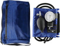 MABIS MatchMates Manual Blood Pressure Monitor Kit Aneroid Sphygmomanometer with Calibrated Nylon Cuff and Oversized Carrying Case, Adult, Royal Blue