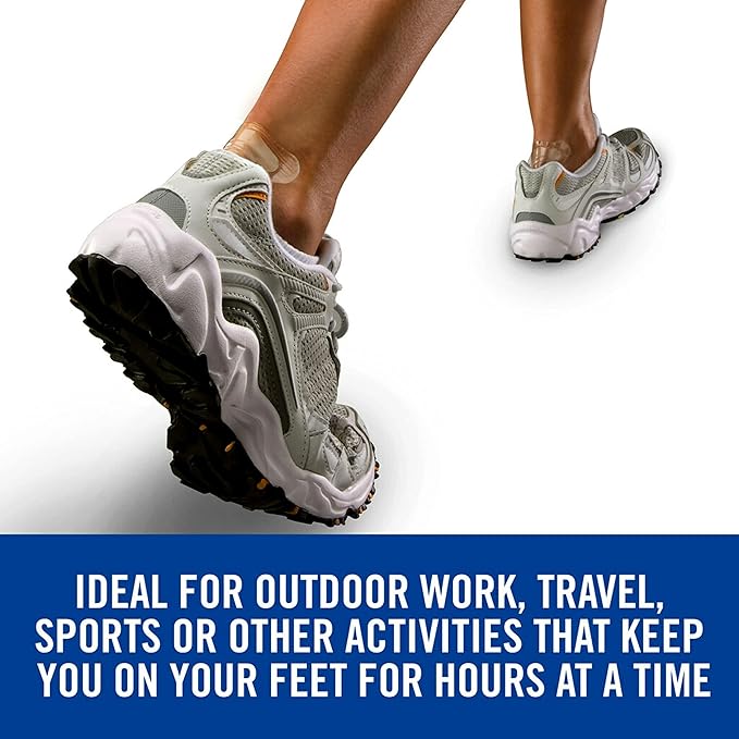 Nexcare Waterproof Heel Protection, Advanced Water-Resistant Adhesive Sticks to Damp or Sweaty Skin, 36 Bandages