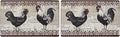 Anti-Fatigue Floor Comfort Mat - 18 x 30 Inch (Rooster) - Waterproof Non-Slip Rug - Easy to Clean Cushioned Mat for Kitchen, Bathroom, Standing Desk & Office - Achim Home Decor (Pack of 2)