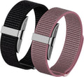 2 Pack Nylon Loop Sport Replacement Strap Compatible with Hume Band,Adjustable Soft Bands for Women Men,Breathable Lightweight Wristband for Fitness Tracker