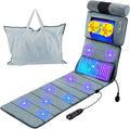Full Body Massage Mat with Heat, 10 Motors Vibration Massage Chair Pad with 3 Timer Settings, Multifunctional Full Body Relaxation Seat Back Massager for Indoor Bed Sofa Chair
