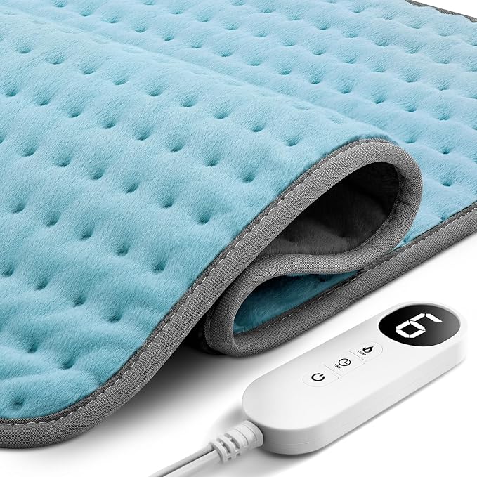 Heating Pad XXL for Back Pain Relief, Heated Pad for Neck/Shoulders/Legs/Knees/Feet/Cramps, Heat Pads for Women, Birthday Mothers Day Gifts for Mom Wife Grandma Her, 6 Heat Settings, Auto-Off, 20"x24"