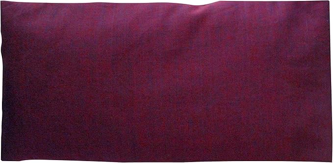 Eye Pillow Gift Pack - Washable Cover refillable case - Lavender Flax Chamomile Weighted - microwavable Yoga Headache Relief - Soft Cotton - Purple red