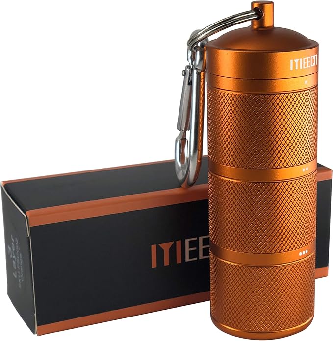 Three Layer Large Pill Organizer, Aluminium, Metal Dispensers, Waterproof, Can Store Pills Anything Sizes, Vitamins, Cod Liver Oil, Supplements and Medication (Orange)