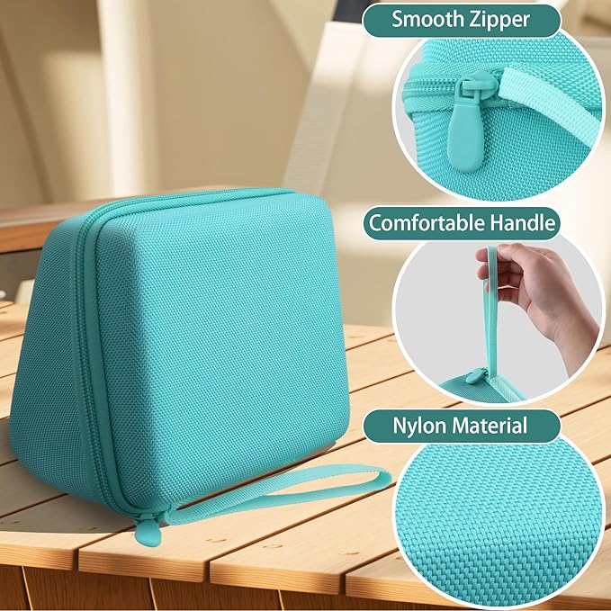 co2CREA Hard Case for Omron 3 Series Omron M2 Classic Upper Arm Blood Pressure Monitor BP7100 BP710N HEM-7120 Hem-7121 HEM-7124, Portable Travel Case Replacement, Mint Green