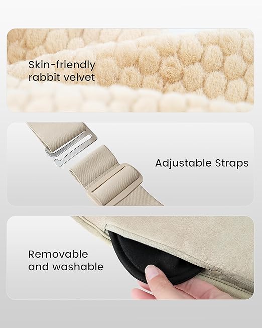 COMFIER Heating Pad for Back Pain Relief,Lower Back Massager with Heat with Hand Warmer Pocket,Extra-Large Size 61",Back Heating Pad for Period Cramps,Fast Heat Pad