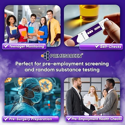 Prime Screen [25 Pack] Nicotine Tobacco Cotinine Urine Test Kit - Urine Dip Card Testing Cotinine from Smoking - WCOT-114