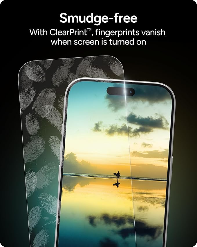 ZAGG XTR5 Screen Protector for iPhone 17 Pro Max - Glass, Blue Light Protection, 11X Stronger, Eyesafe CPF60 Tech, Anti-reflective Tech, Vibrant Color & Touch Sensitive Tempered Glass, Easy To Install