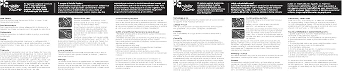 Amielle Restore Vaginal Trainer - Pelvic Floor Exerciser Pelvic Floor Muscle Trainer For Women | Related To Vaginal Dilators, Vaginal Dialator Stretcher, Vaginal Dilator Set Pelvic Floor Muscle Repair