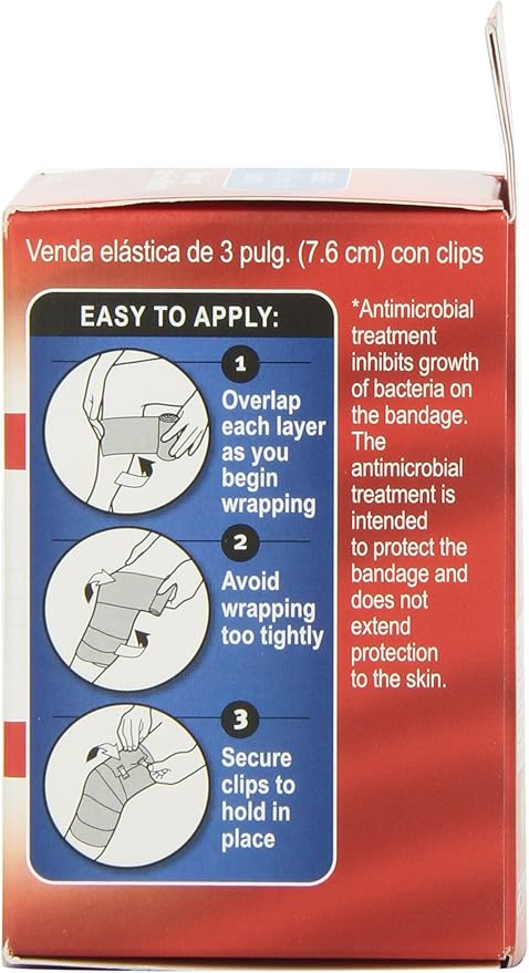 MUELLER Sports Medicine Elastic Bandage, All-Purpose Support Wrap, Self Adhesive Bandage Wrap, Athletic Compression Sleeve for Injuries and Pain Relief, Beige