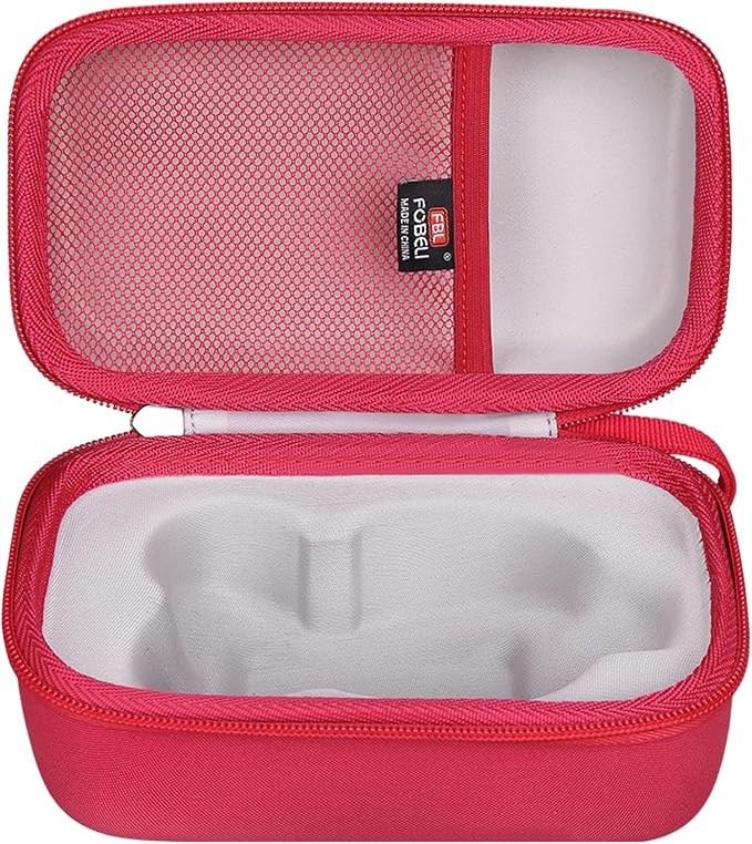FBLFOBELI Hard Travel Case for NuFACE MINI+ Starter Kit, Hunvva EP-300 Mini Microcurrent Facial Device (Case Only) (Rose Red)