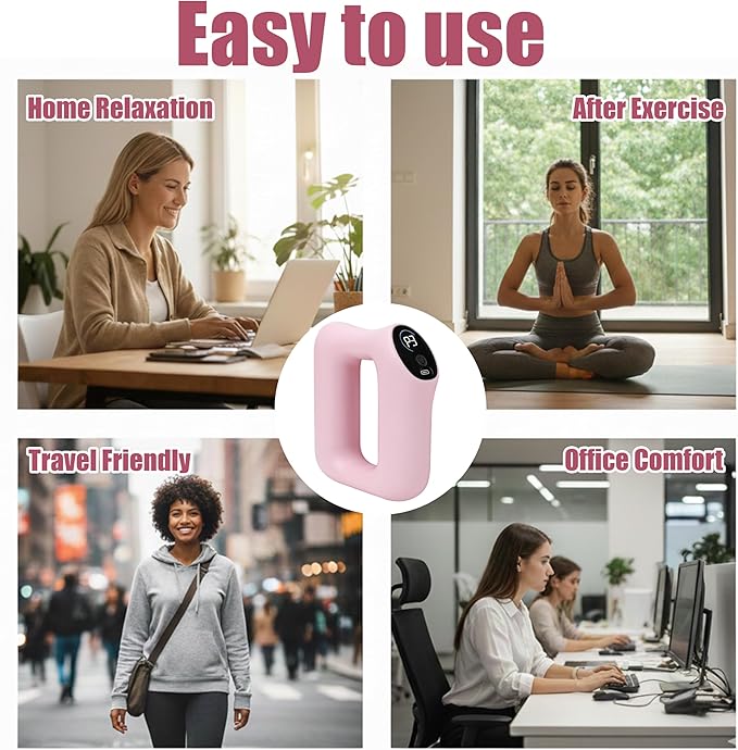Fascia Ring Massager, Multifunctional Full Body & Fast Fat Burning Yoga Massager, Ergonomic Electric Belly Shaping, 5 Intensity Massage Levels, Adjustable 3 Modes, for Muscle Knot Relaxation& Recovery