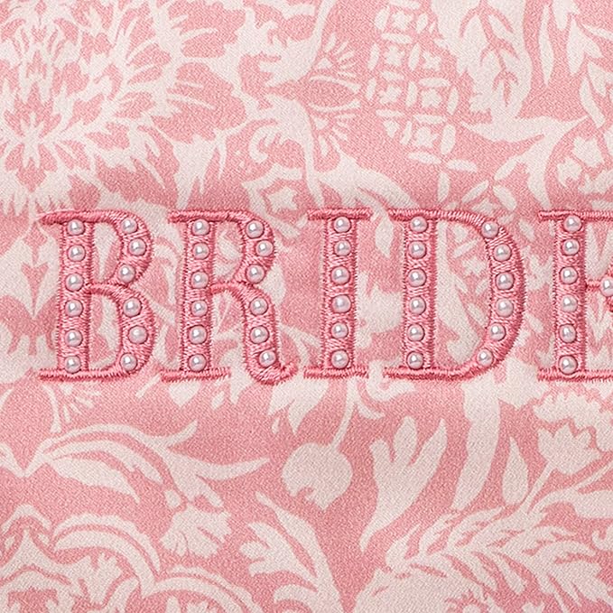 slip Sleep Mask - 100% Pure 22 Momme Mulberry Silk Eye Mask - Comfortable Sleeping Mask with Elastic Band + Pure Silk Filler and Internal Liner, Bridal Collection: Bridesmaid
