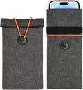 Faraday Bags for Phones 2 Pack Go Dark Bags for Cell Phones, Signal Blocking Case, RFID Blocking Pouch for Privacy Protection Gray
