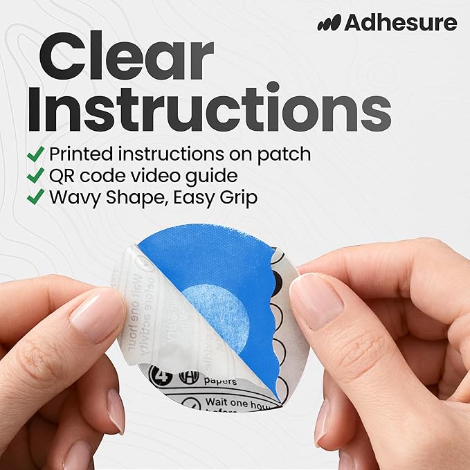 Adhesive Patches for Dexcom G7 & Stelo CGM that Stay for 10-15 Days - Sweatproof & Waterproof Over Patches - Overpatches for Continuous Glucose Monitor Sensor Protection, Multicolor 40pc