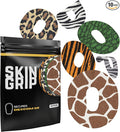 Skin Grip CGM Patches for Dexcom G6 (10-Pack), Waterproof & Sweatproof for 10-14 Days, Pre-Cut Adhesive Tape, Continuous Glucose Monitor Protection (Animal Prints)