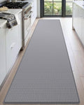 DEXI Kitchen Floor Mats Cushioned Anti Fatigue, 17x95, Long Standing Runner Rug Waterproof, Comfort Memory Foam Padded for Front Sink Laundry, Grey