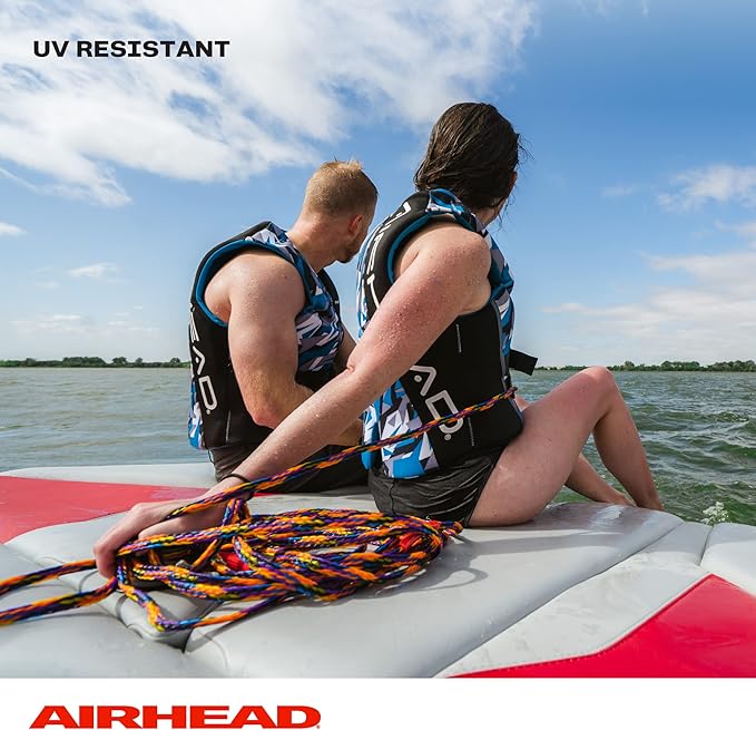 Airhead Tow Rope, 1-4 Rider Rope for Towable Tubes Multi, 9/16"