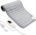 40"X20" Electric Heating pad with 6 Heat Settings, Auto Shut Off, Silver Gray Dry Electric Heating for Back Neck Knee Arms Legs Shoulder Heat Pads for Christmas Birthday Father's Day Mother's Day