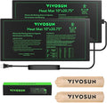 VIVOSUN 2 Pack Durable Waterproof Seedling Heat Mat 10" x 20.75" UL & MET-Certified Warm Hydroponic Heating Pad for Germination, Indoor Gardening, Greenhouse
