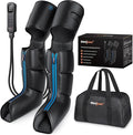 SHINE WELL Air Compression Leg Massager for Circulation and Pain Relief, Foot Calf Thigh Massager for Leg Swollen and Soreness, Gifts for Mom and Dad