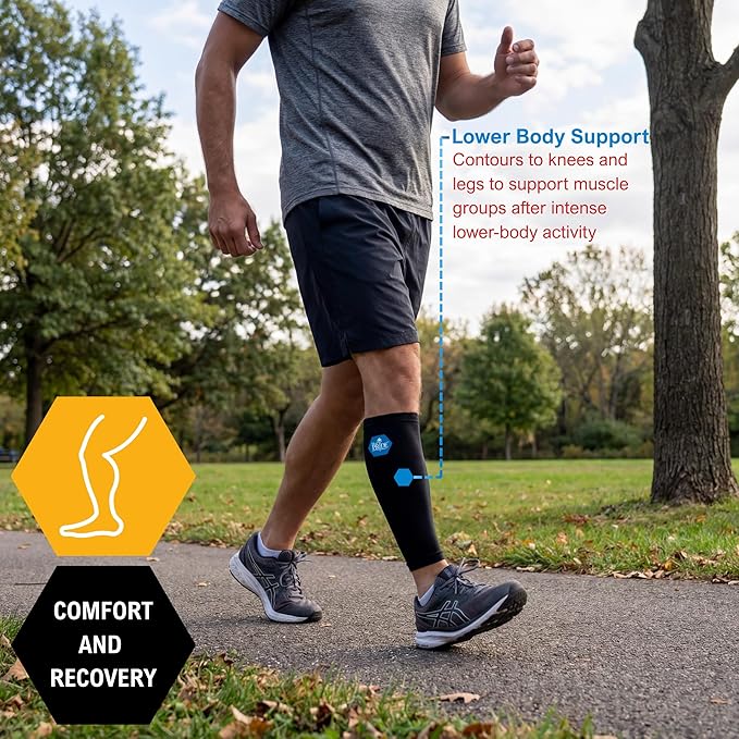 MED PRIDE Gel Compression Sleeve for Elbow, Knee, Arm, Reusable Hot & Cold Therapy for Pain Relief, Swelling, Injuries, Flexible Fit