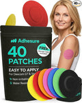Adhesive Patches for Dexcom G7 & Stelo CGM that Stay for 10-15 Days - Sweatproof & Waterproof Over Patches - Overpatches for Continuous Glucose Monitor Sensor Protection, Multicolor 40pc