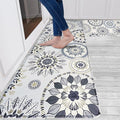 Sofort Kitchen Rug Set of 2 Anti Fatigue Kitchen Mats for Floor, Non Slip Waterproof Kitchen Rugs, Ergonomic Cushioned Comfort Standing Mats for Laundry, Office, Sink