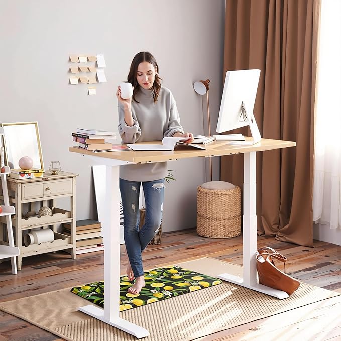 Kitchen Mats Lemon Kitchen mats for Floor Anti Fatigue Mats for Kitchen Floor Cushioned Non Slip Waterproof Standing Mat for Bedroom Office Sink Laundry